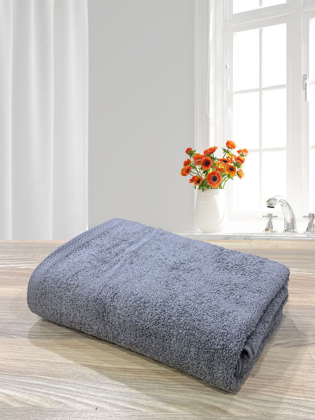 LABHAM Grey Pure Cotton 500 GSM Bath Towel