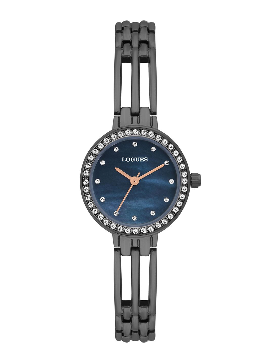 L LOGUES L LOGUES Women Brass Dial & Bracelet Style Straps Analogue Watch L 6180 QM-04