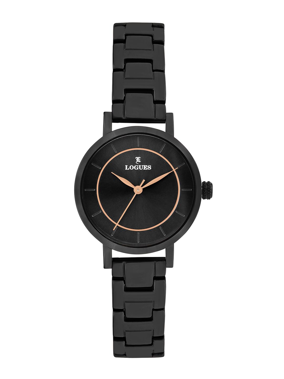 L LOGUES L LOGUES Women Brass Dial & Bracelet Style Straps Analogue Watch L E-796 NM-03