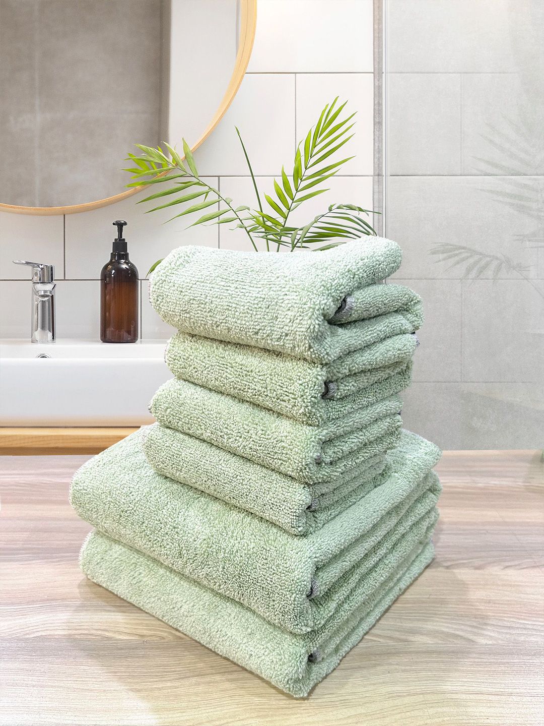 LABHAM Green 450 GSM Towel Set
