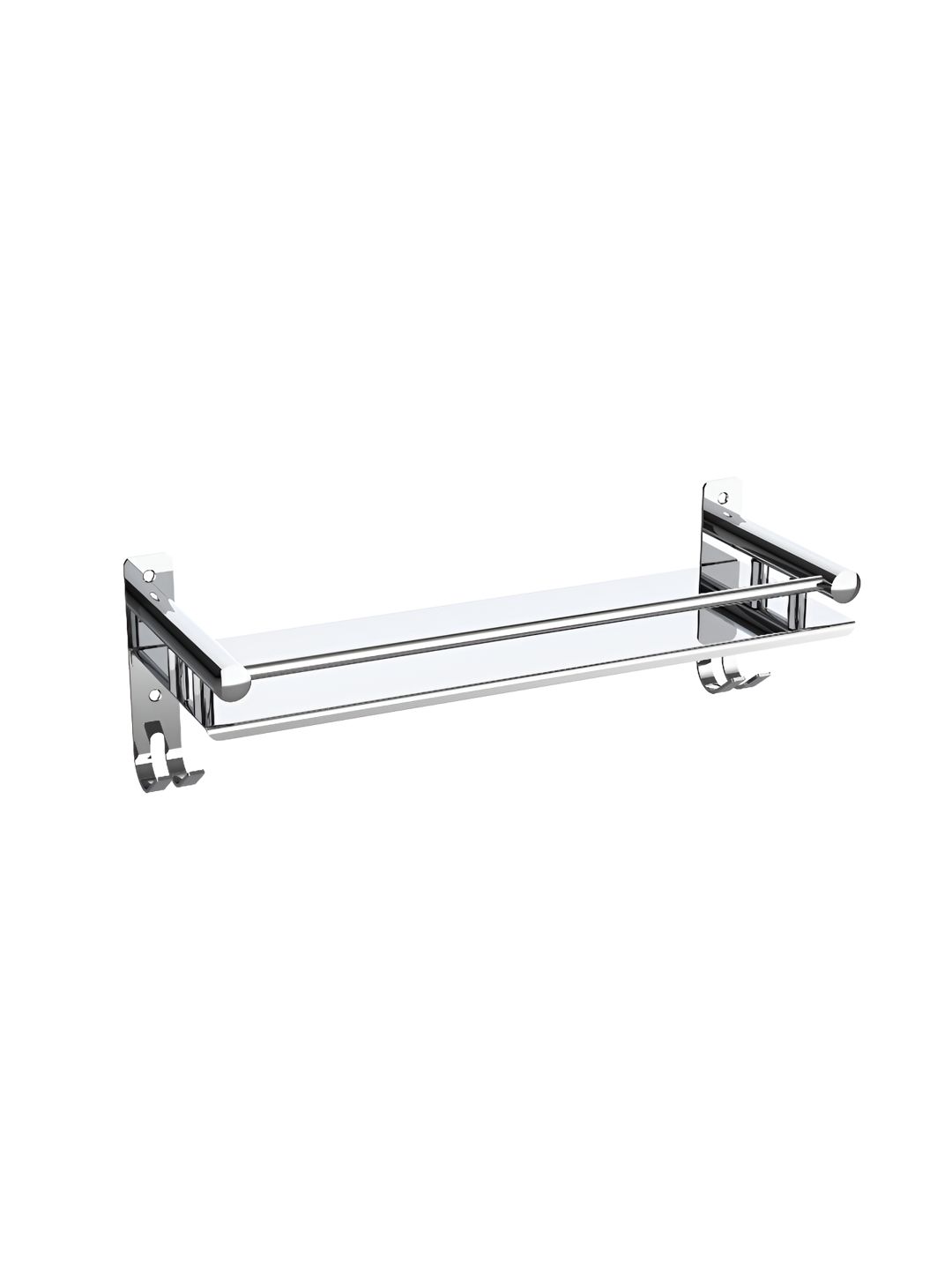 Filox Silver Toned Solid Stainless Steel Bathroom Caddy