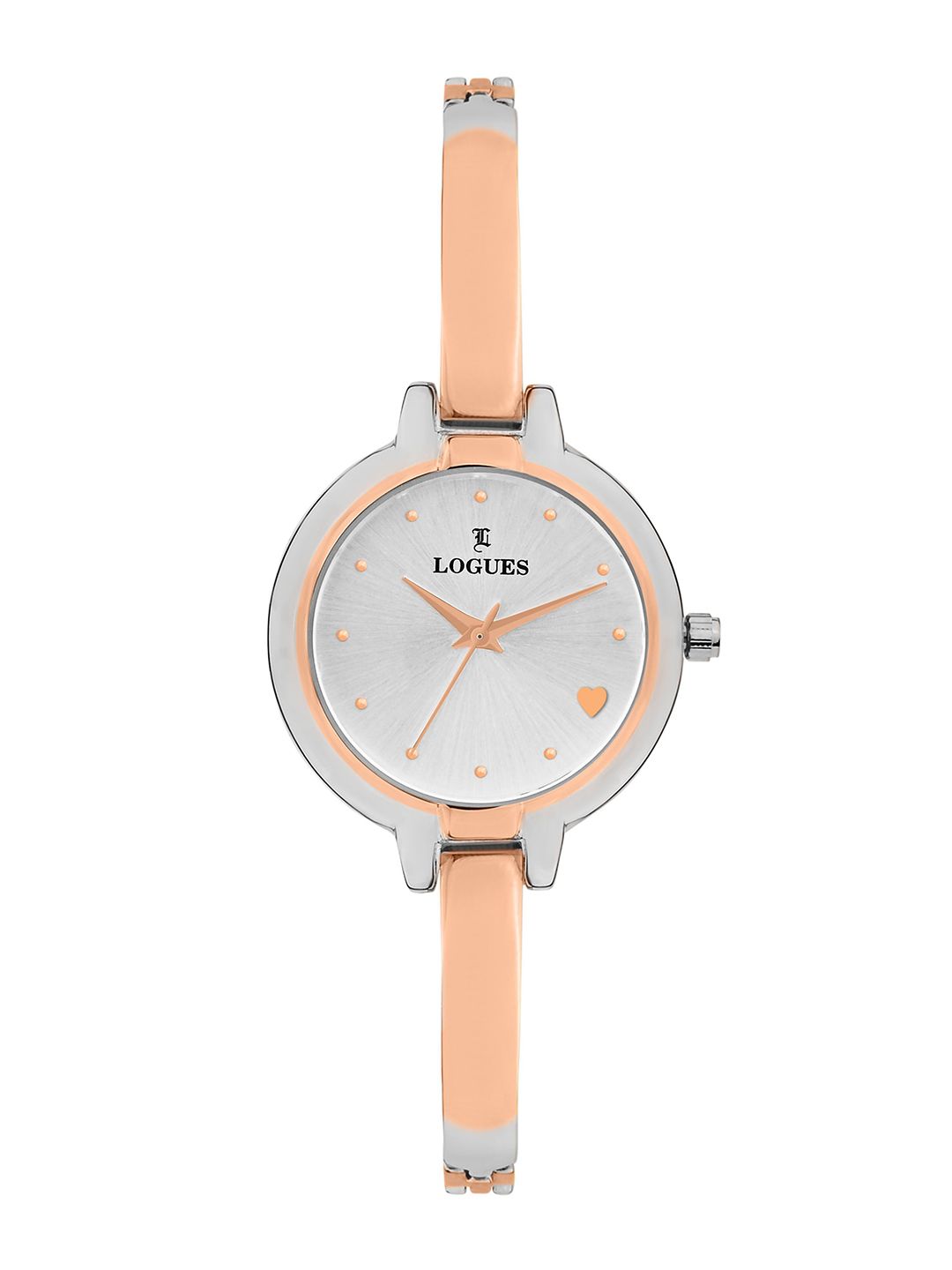 L LOGUES L LOGUES Women Brass Dial & Bracelet Style Straps Analogue Watch L E-797 BWM-02