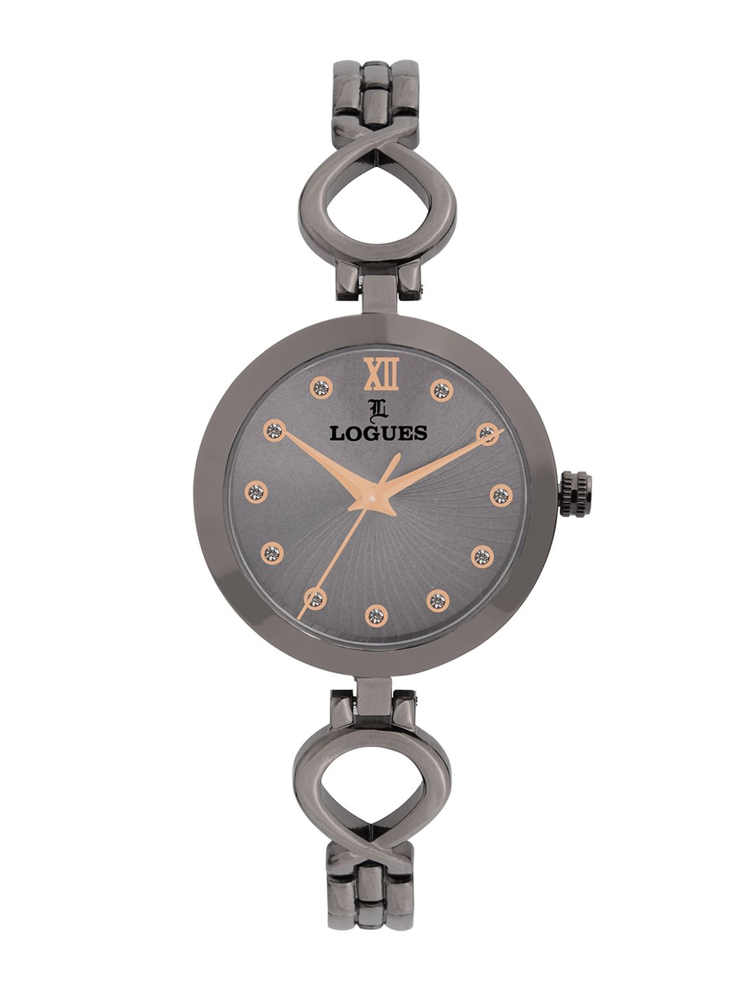 L LOGUES L LOGUES Women Brass Dial & Bracelet Style Straps Analogue Watch L E-708 QM-27