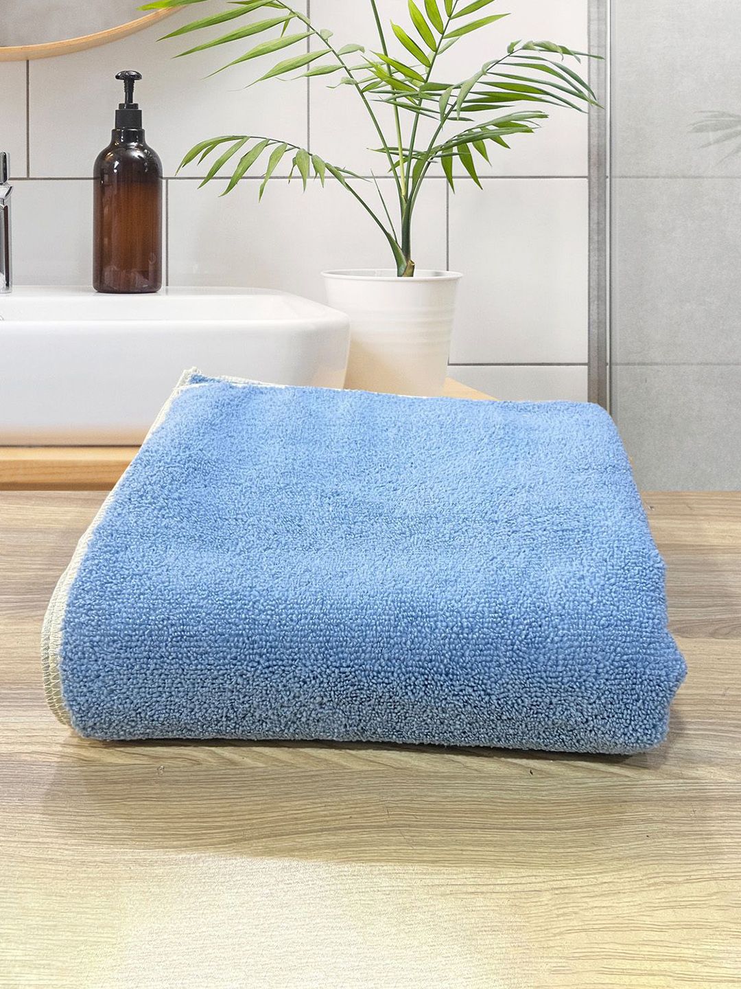 LABHAM Blue Cotton 450 GSM Supersoft Ultra Absorbant Bath Towel