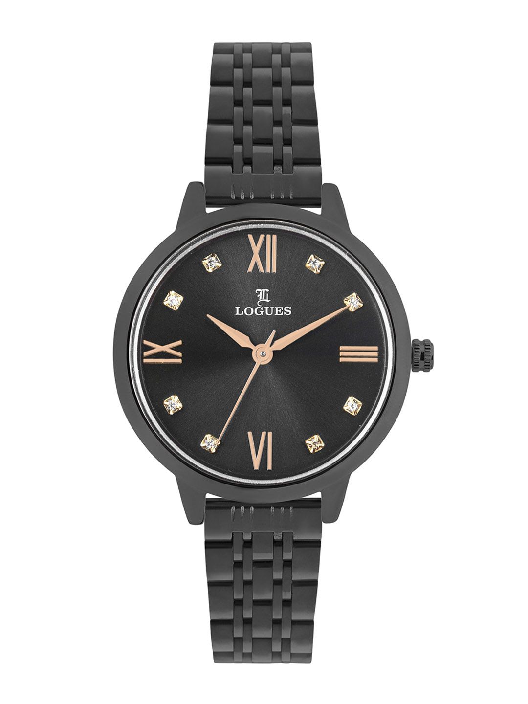 L LOGUES L LOGUES Women Brass Dial & Bracelet Style Straps Analogue Watch L 7930 QM-27