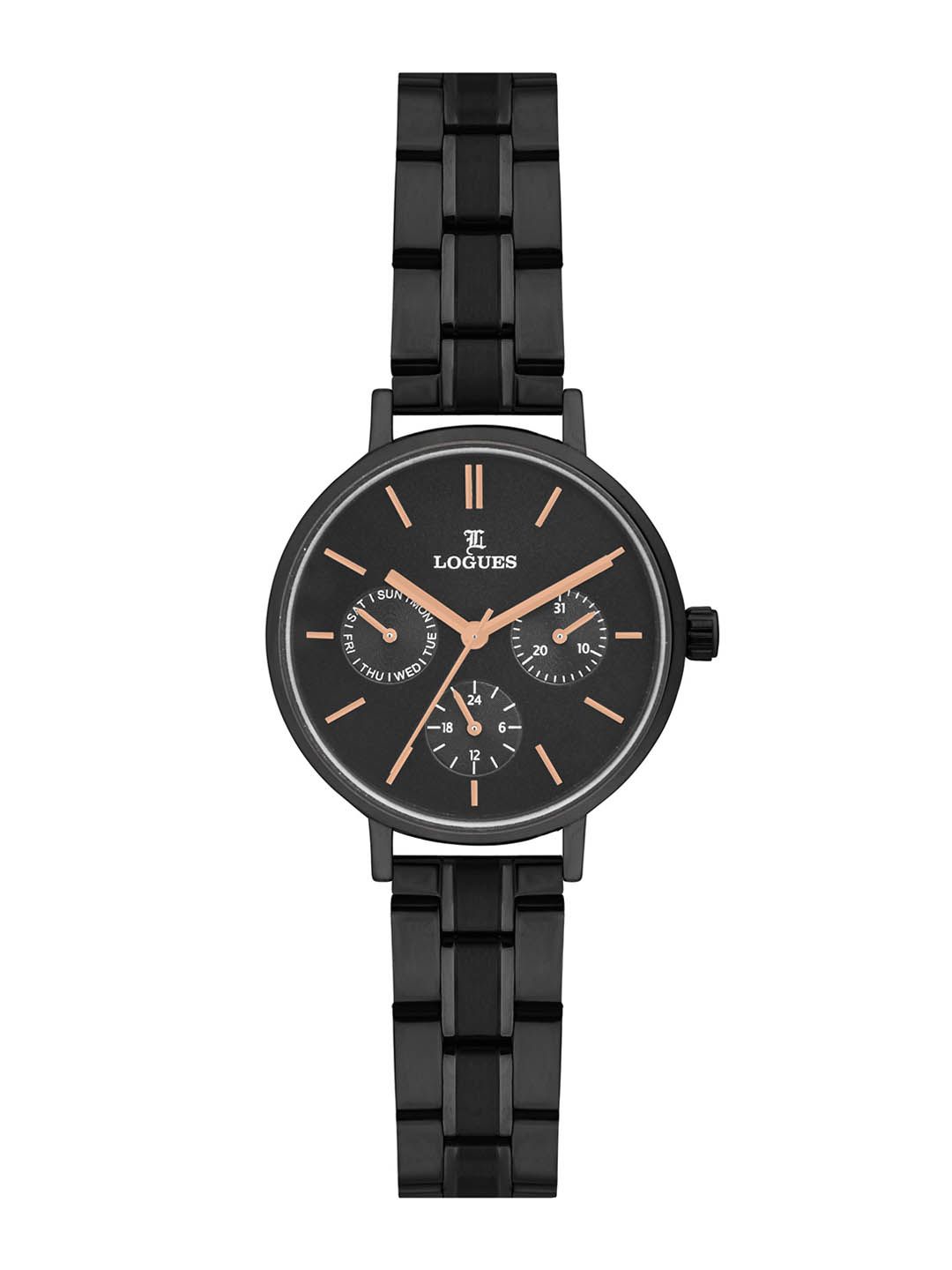 L LOGUES L LOGUES Women Brass Dial & Bracelet Style Straps Analogue Watch L 1713 NM-03