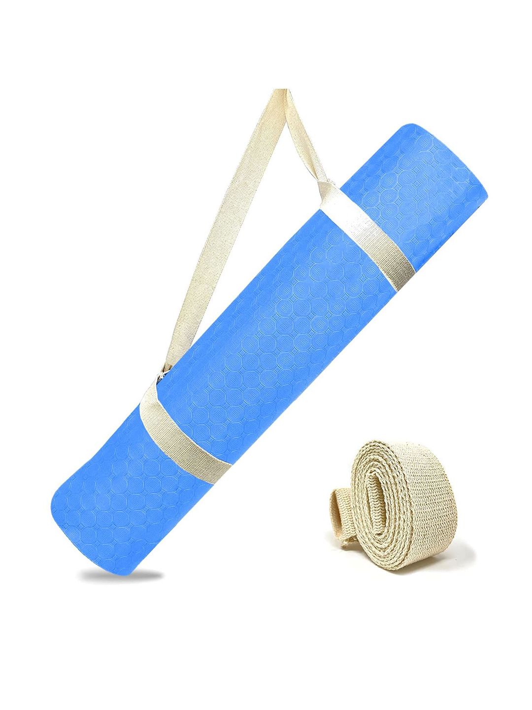 STRAUSS STRAUSS Blue Rectangular Anti-Skid Yoga Mat