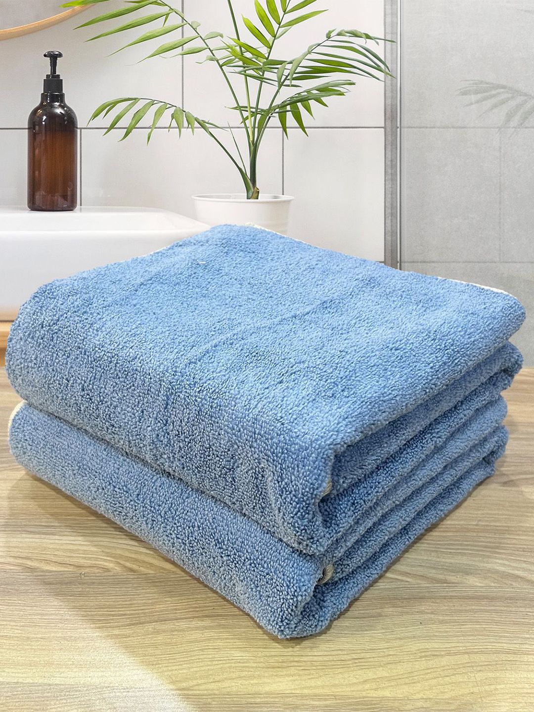 LABHAM Ultra Absorbant Insignia 450GSM Super Soft 2PCs Adult Regular Bath Towel-59x30In