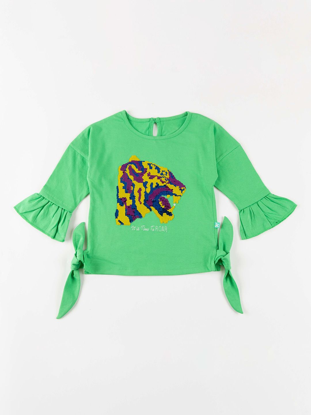 BAESD Girls Embellished Bell Sleeve Top