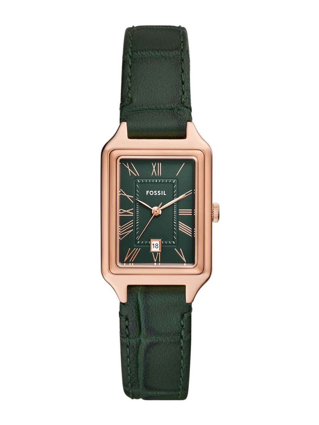 Embellished Dial & Leather Straps Analogue Watch AK_ES5366