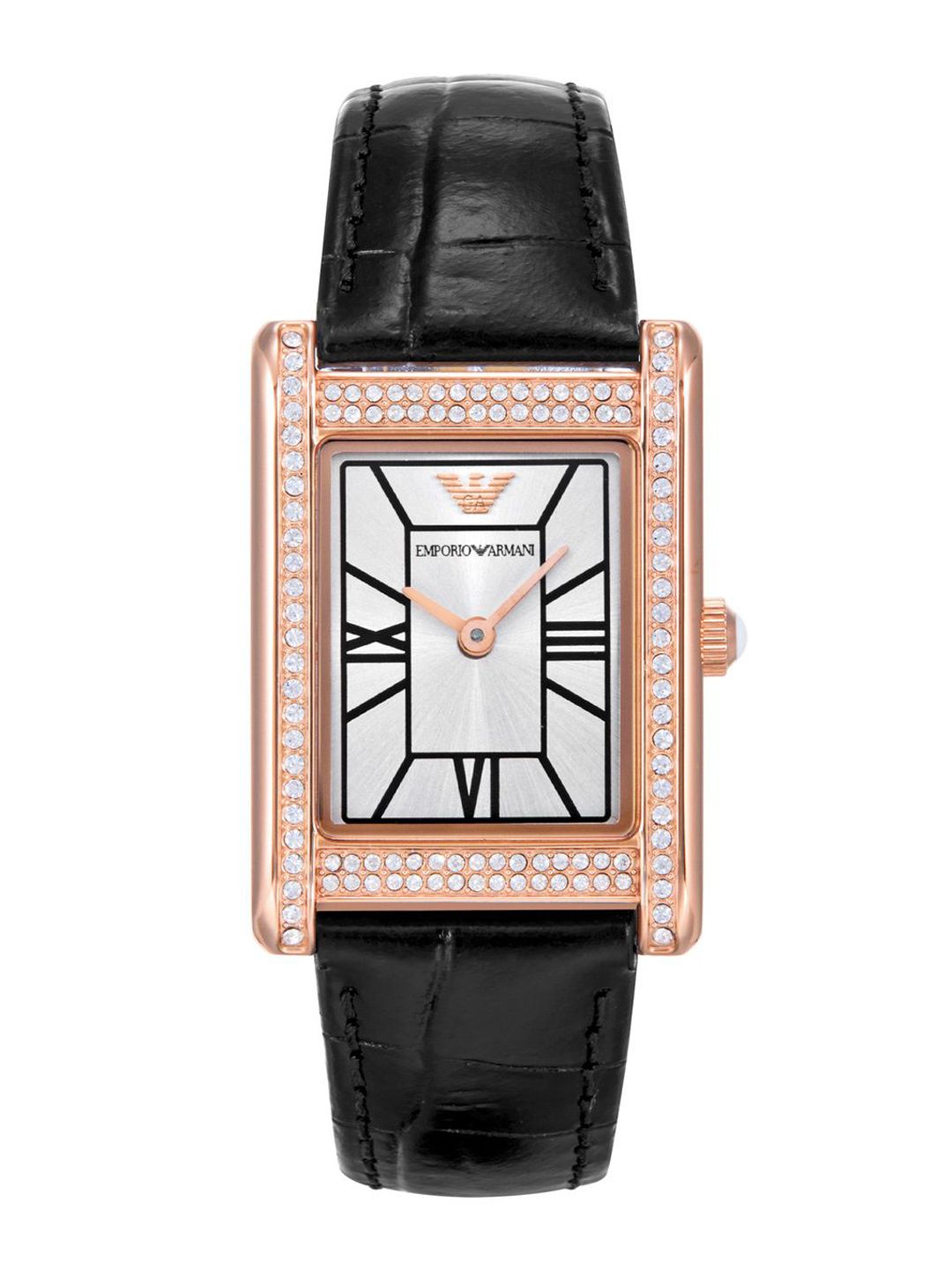 Emporio Armani Emporio Armani Women Embellished Dial & Leather Straps Analogue Watch AK_AR11624