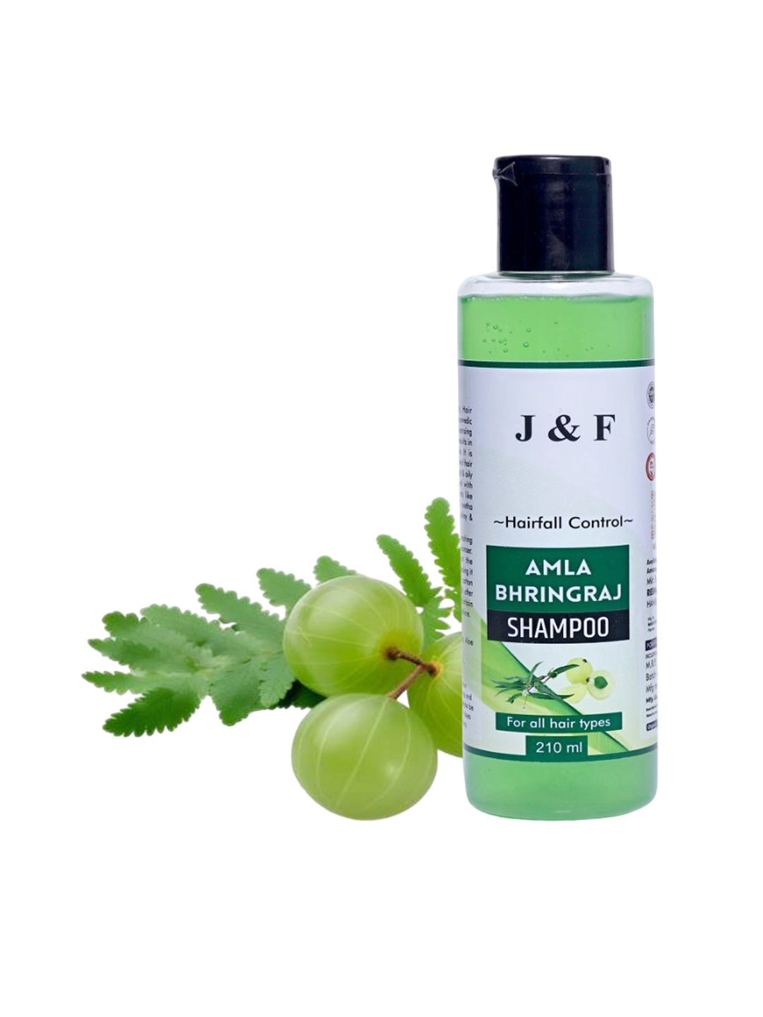 J & F Amla Bhringraj Shampoo For Hair Fall Control- 210 ml