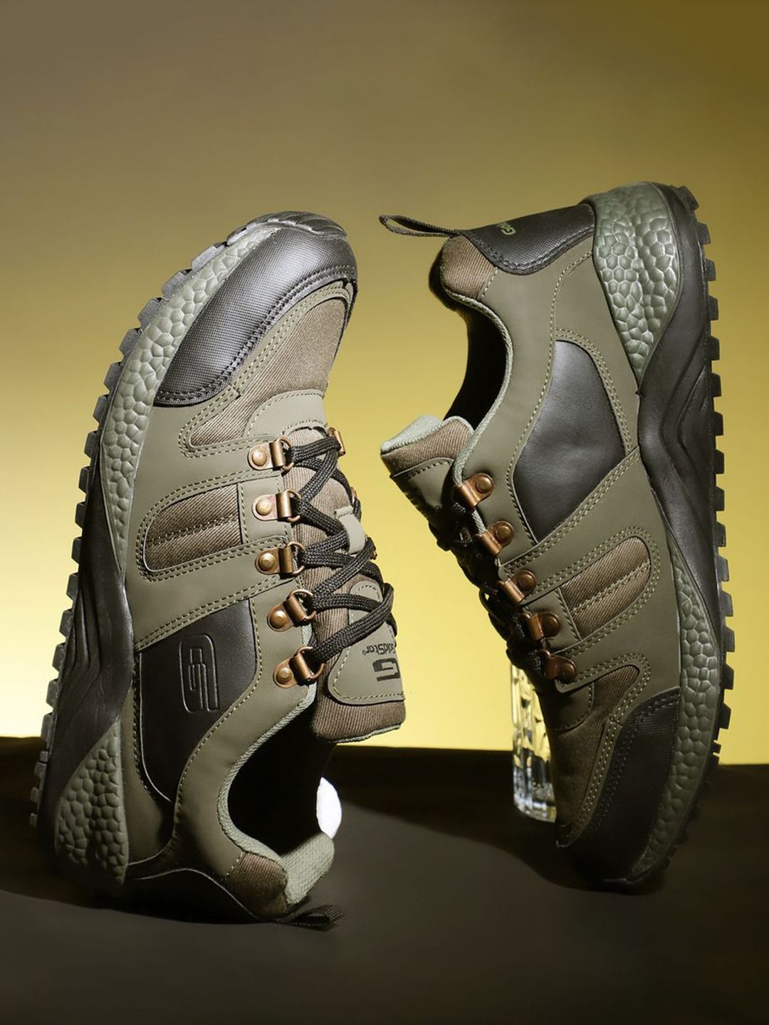 Goldstar Men Trekking Hiking & Other Outdoor Activities Sports Shoe - 402