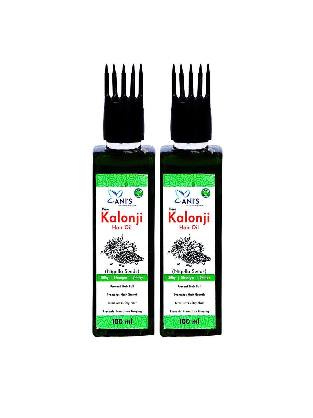 ANI'S Set Of 2 Kalonji Hair Oil For Strong & Silky Hairs - 100ml Each