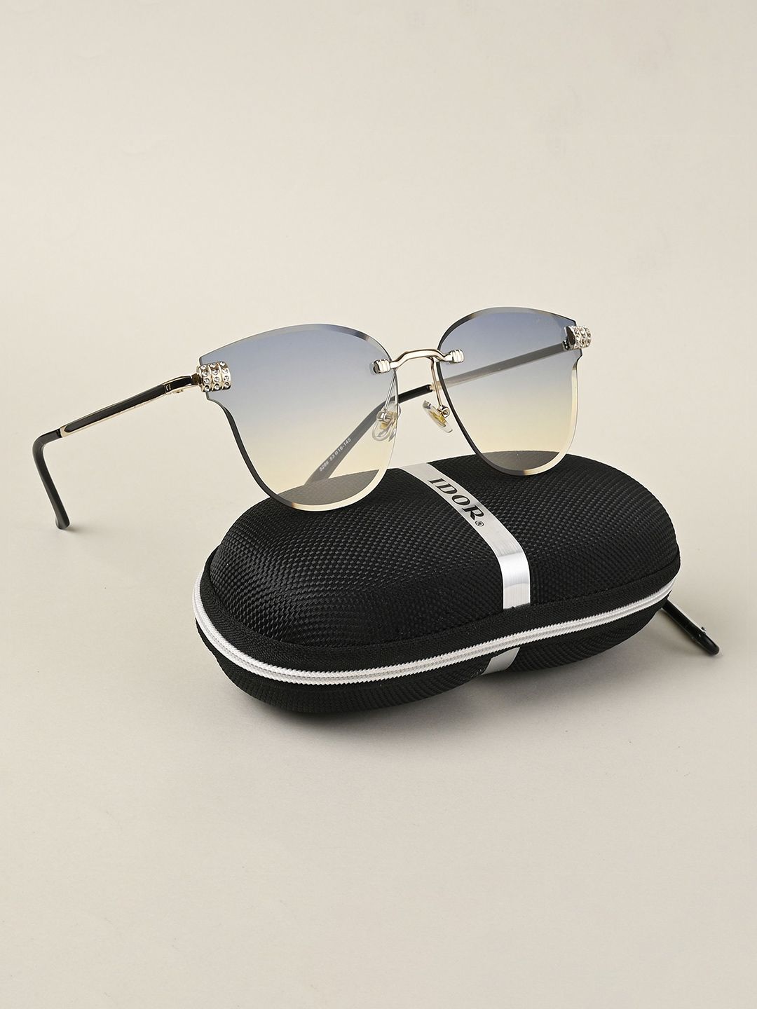 IDOR Women Cateye UV Protection Sunglasses IDOR-5286-BLU-Blue