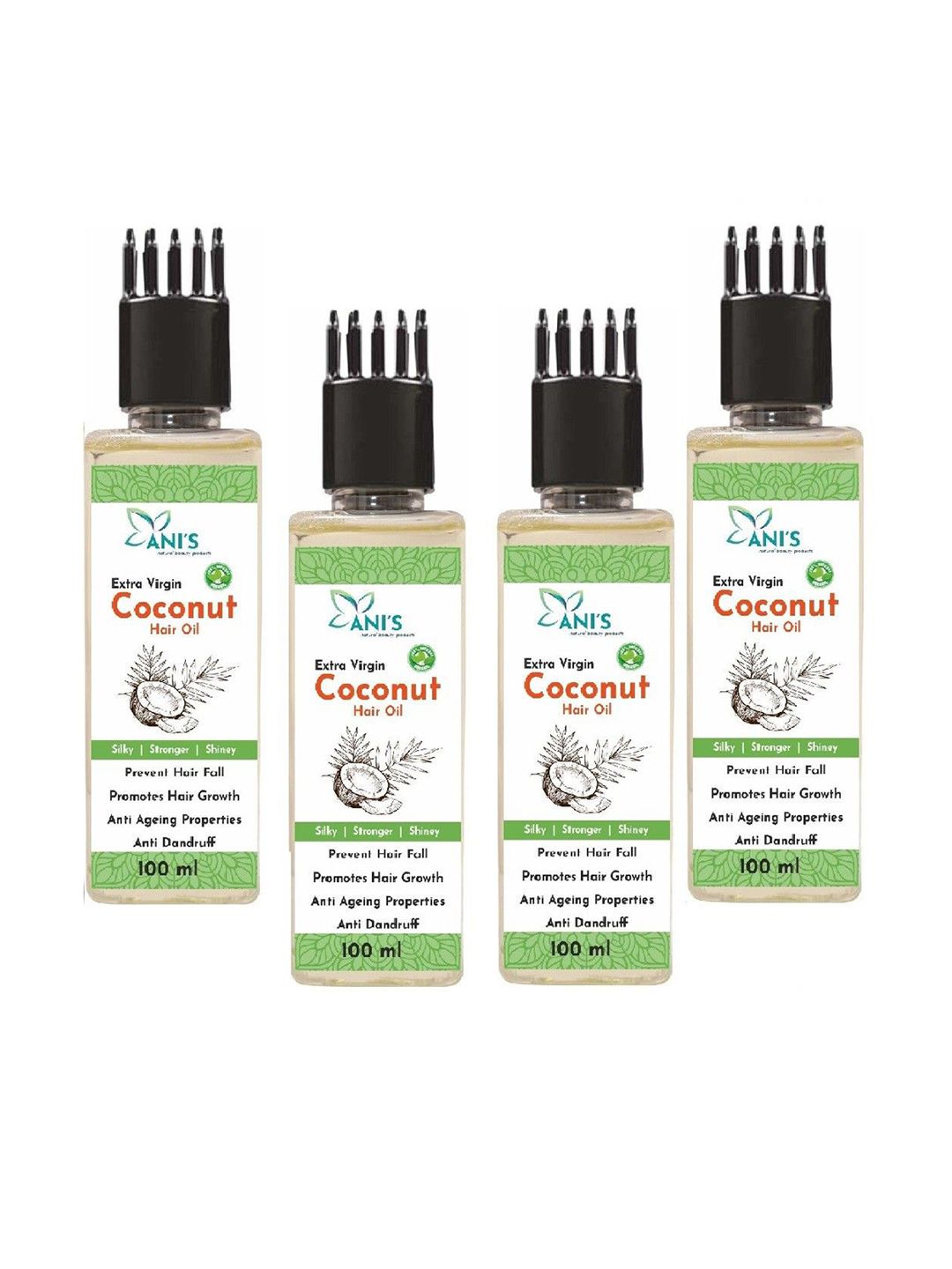 ANI'S Set Of 4 Coconut Hair Oils -100ml Each