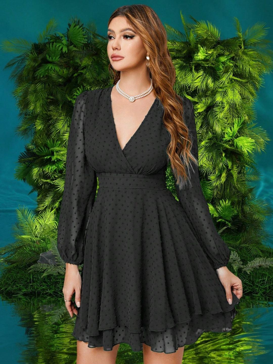 beautiful jersey dresses Kaydence Jersey Dress Blue / XS main image 1
