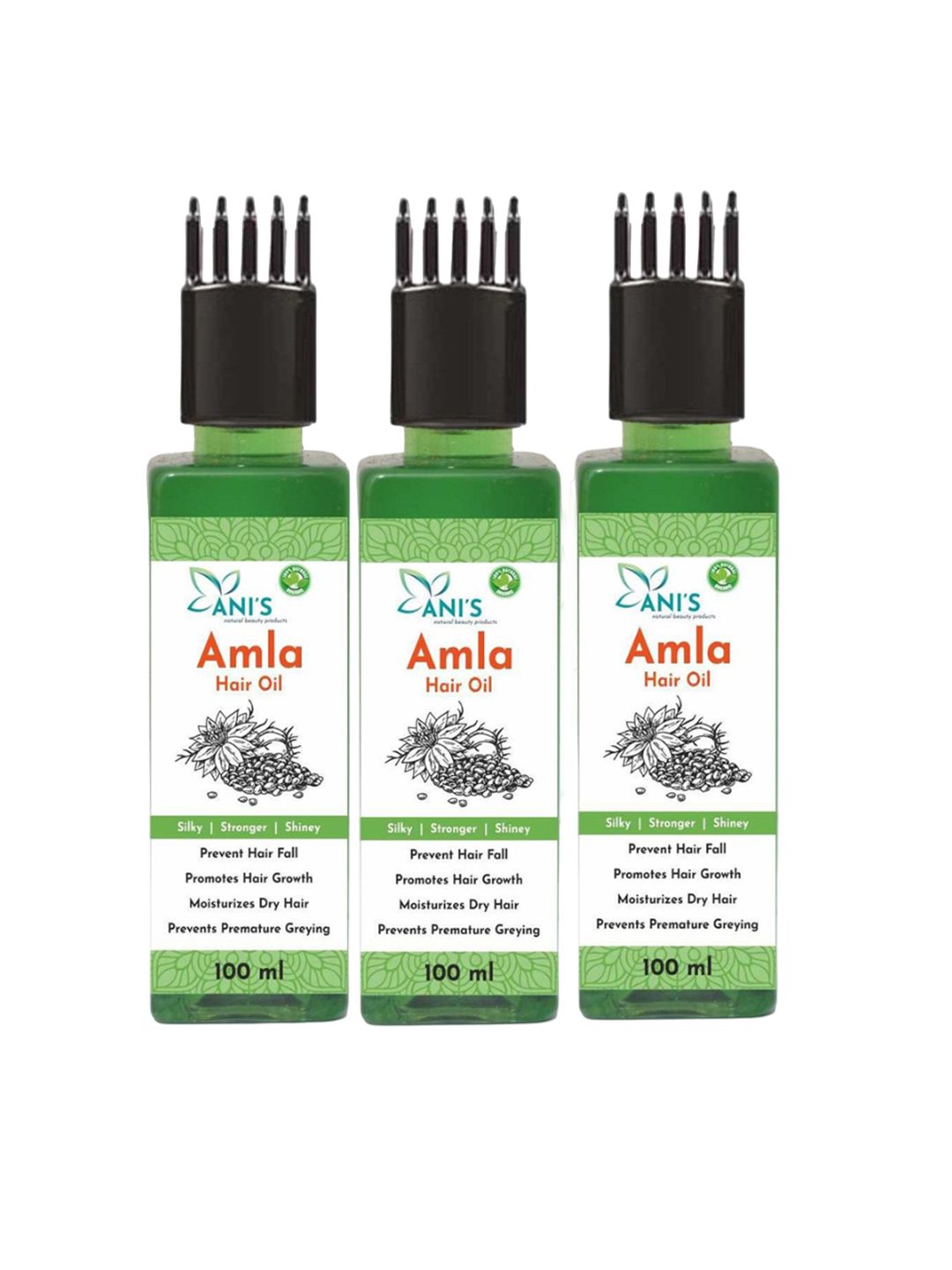 ANI'S Set Of 3 Amla Hair Oil For Strong & Silky Hairs - 100ml Each