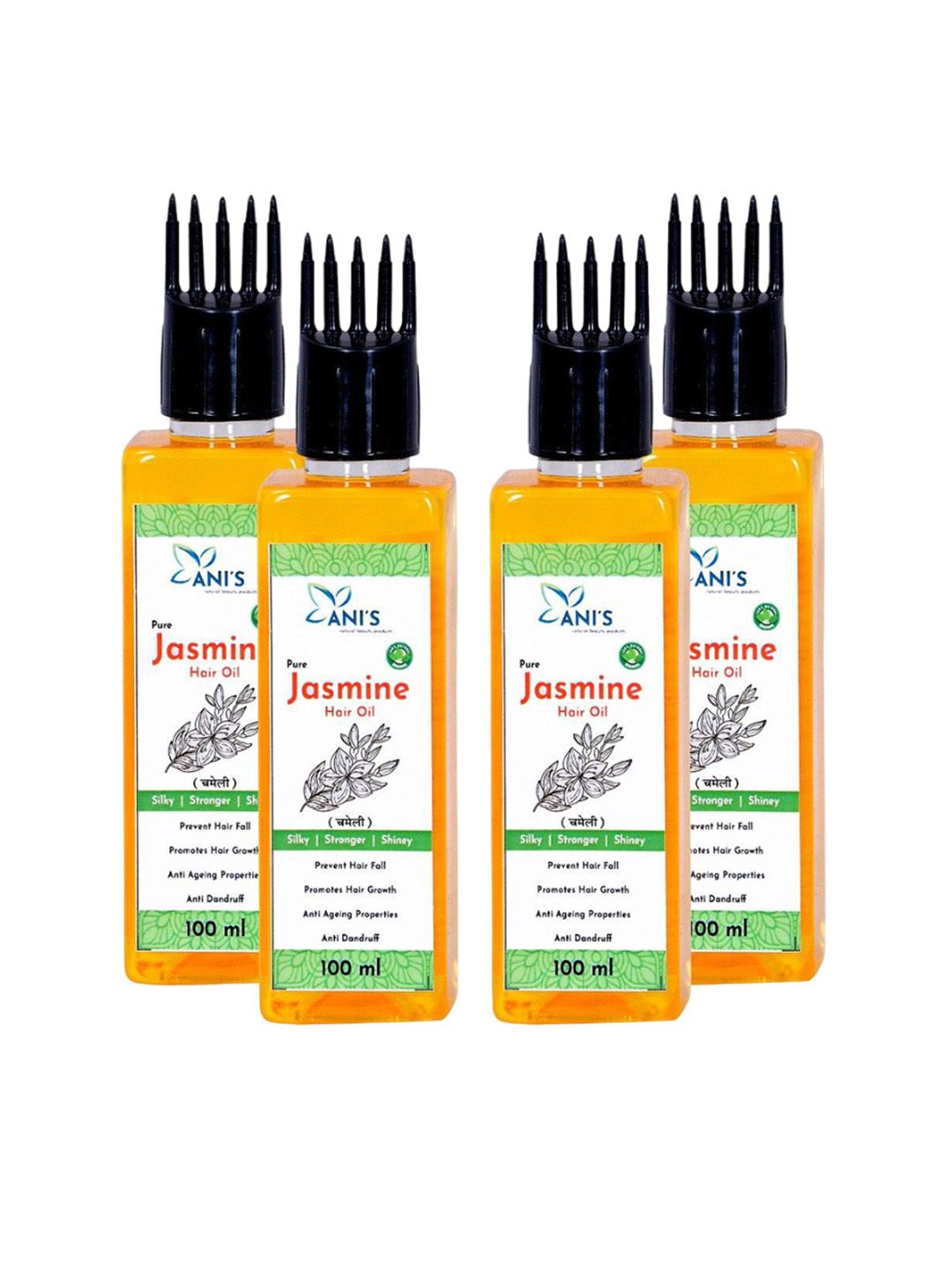 ANI'S Set Of 4 Pure Jasmine Hair Oils -100ml Each