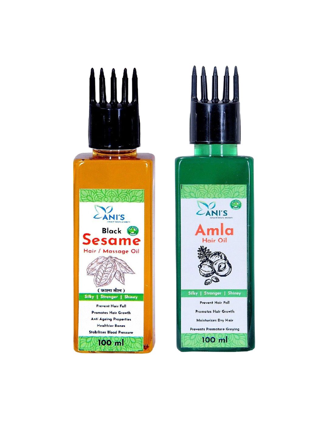 ANI'S Set Of 2 Sesame & Amla Hair Oils -100ml Each