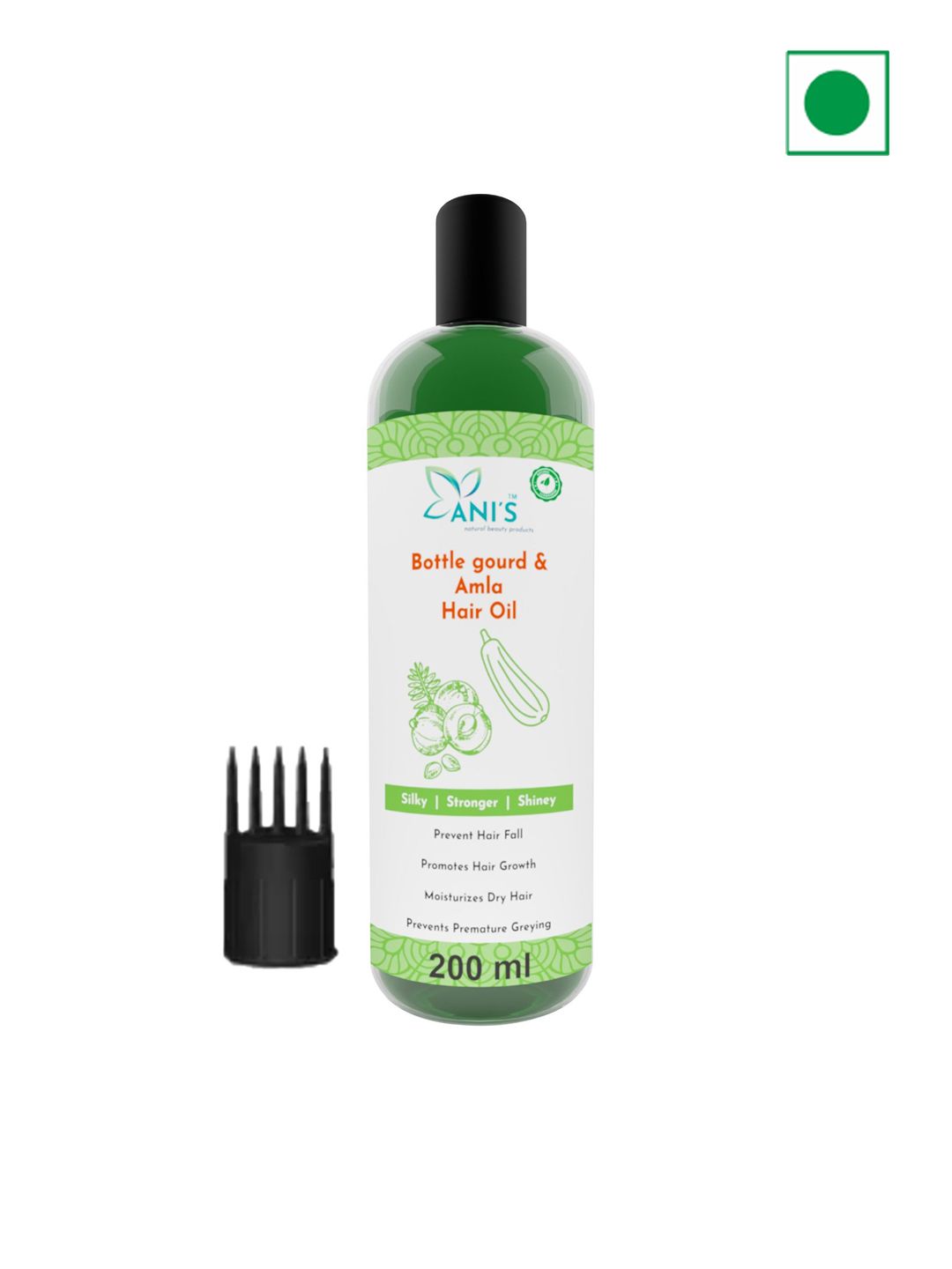 ANI'S Bottle Gourd & Amla Hair Oil For Strong & Silky Hairs - 200ml
