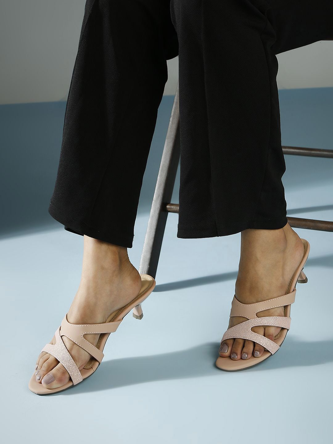 Inc 5 Open Toe Kitten Heel Sandal