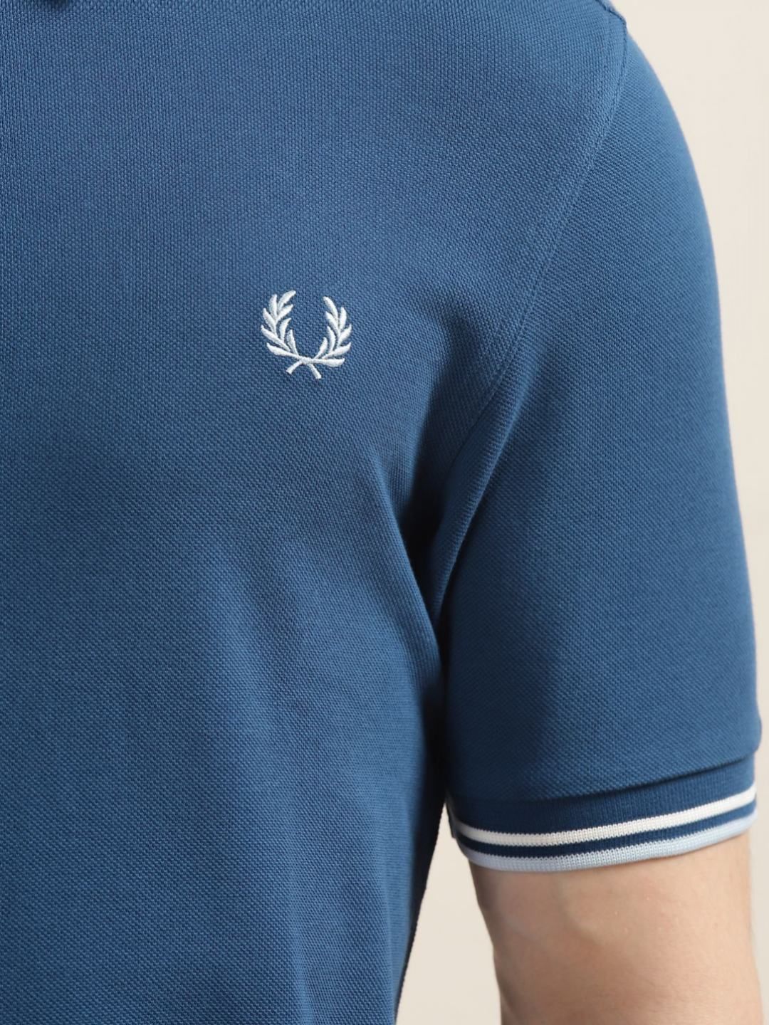 Buy Fred Perry Men Polo Collar Applique T-shirt - Tshirts for Men