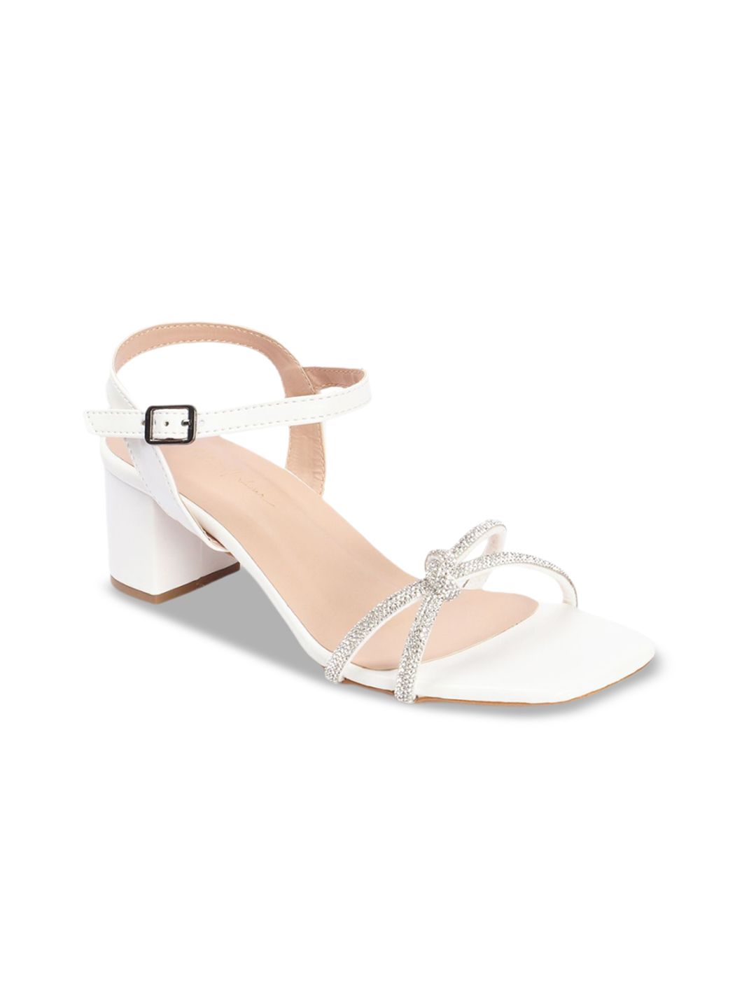 Mast & Harbour Block Heel Sandals with Buckles