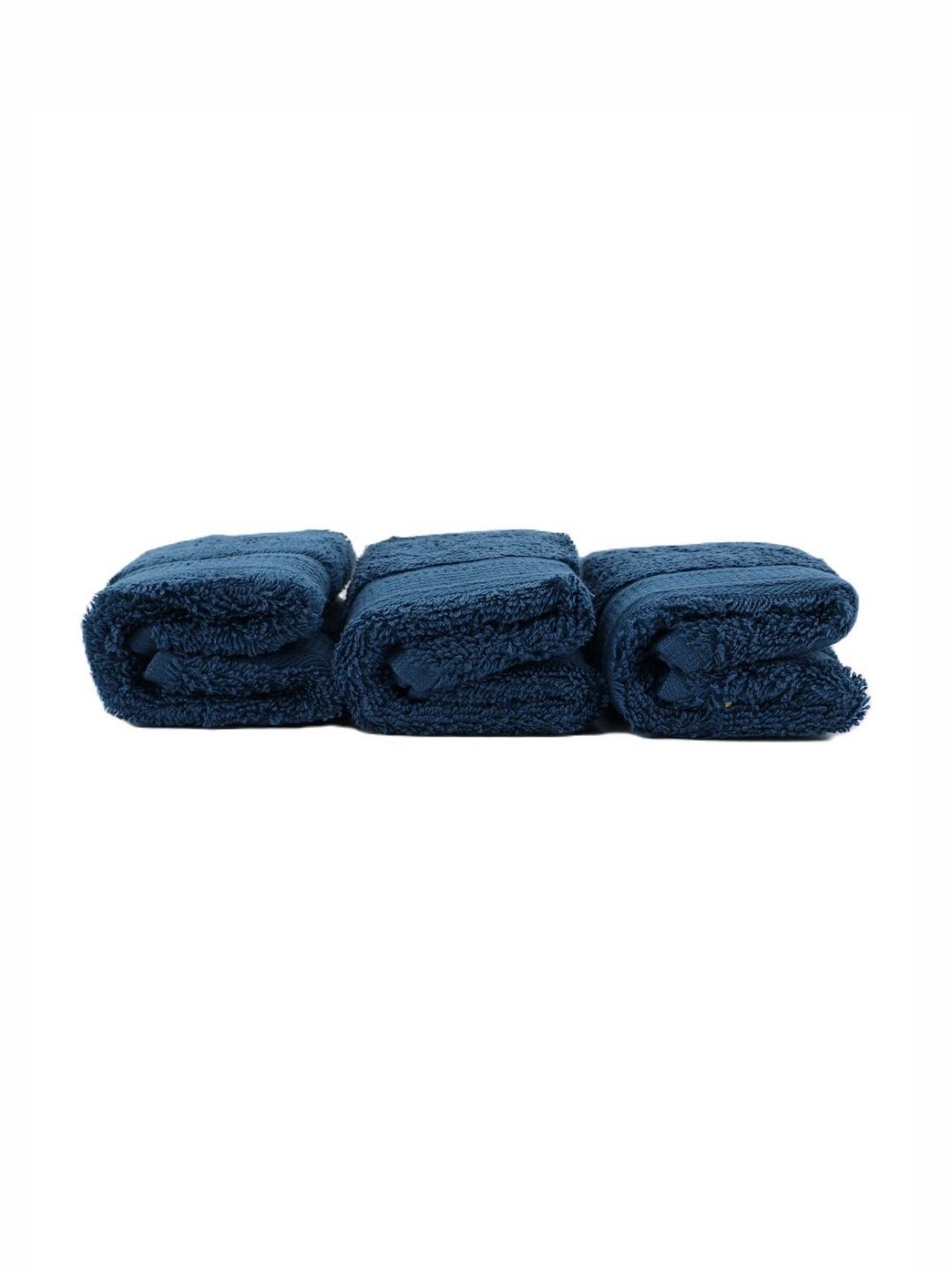 BOMBAY DYEING Santino Navy Blue 3 Pieces Pure Cotton Face Towels