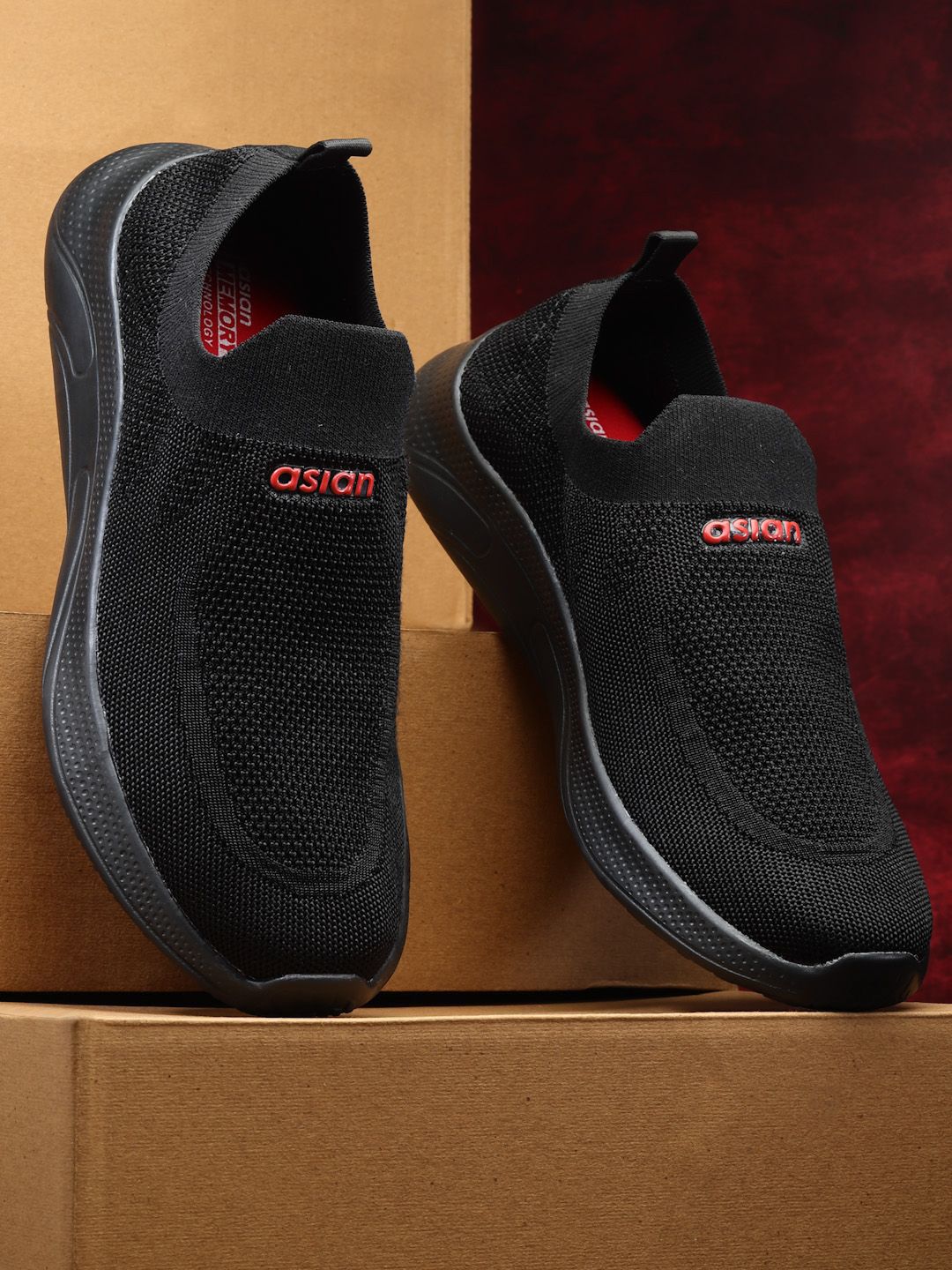 ASIAN Men Mesh Running Non-Marking Shoes