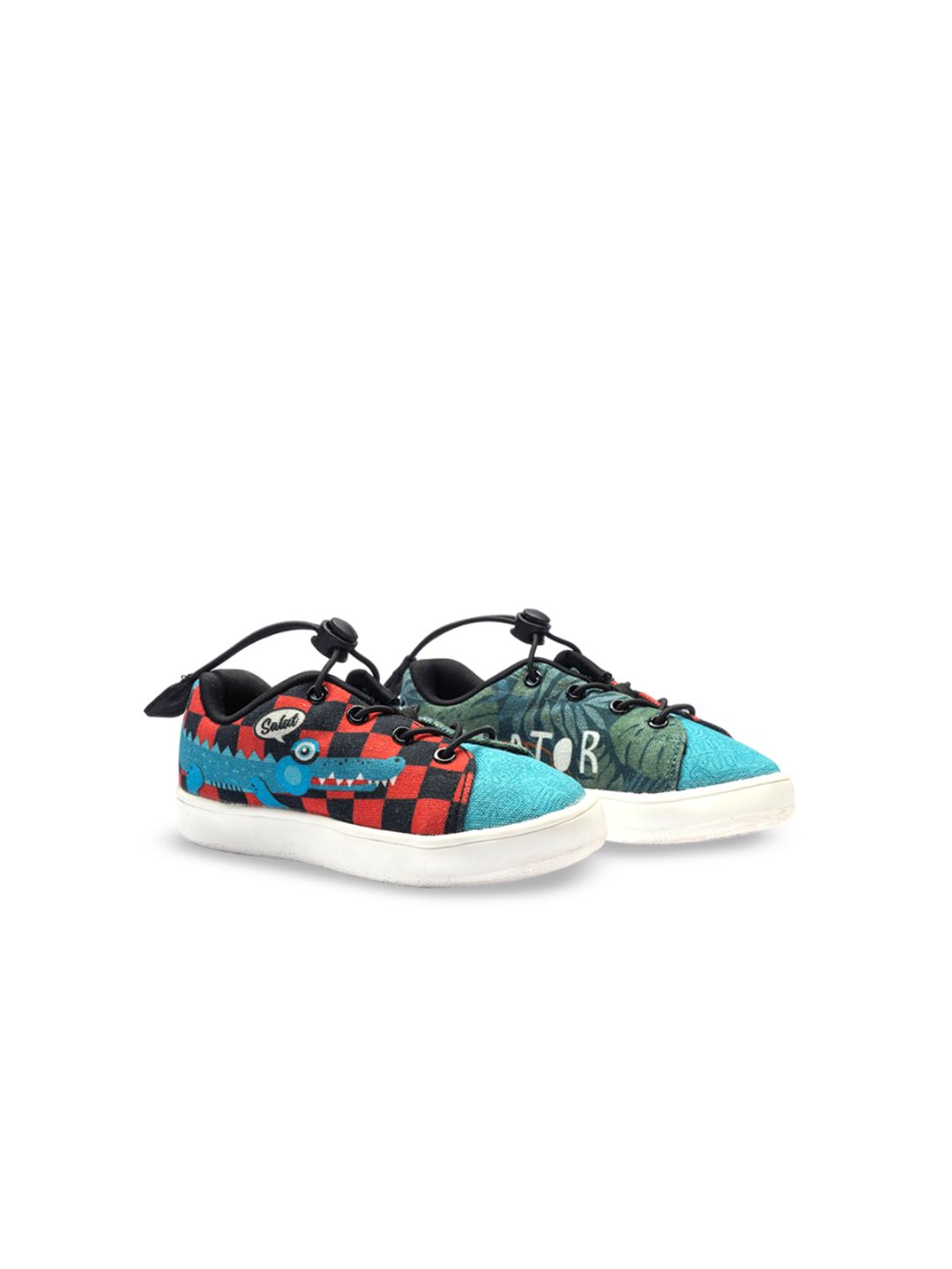 HOPUP Unisex Kids Colourblocked Slip-On Sneakers