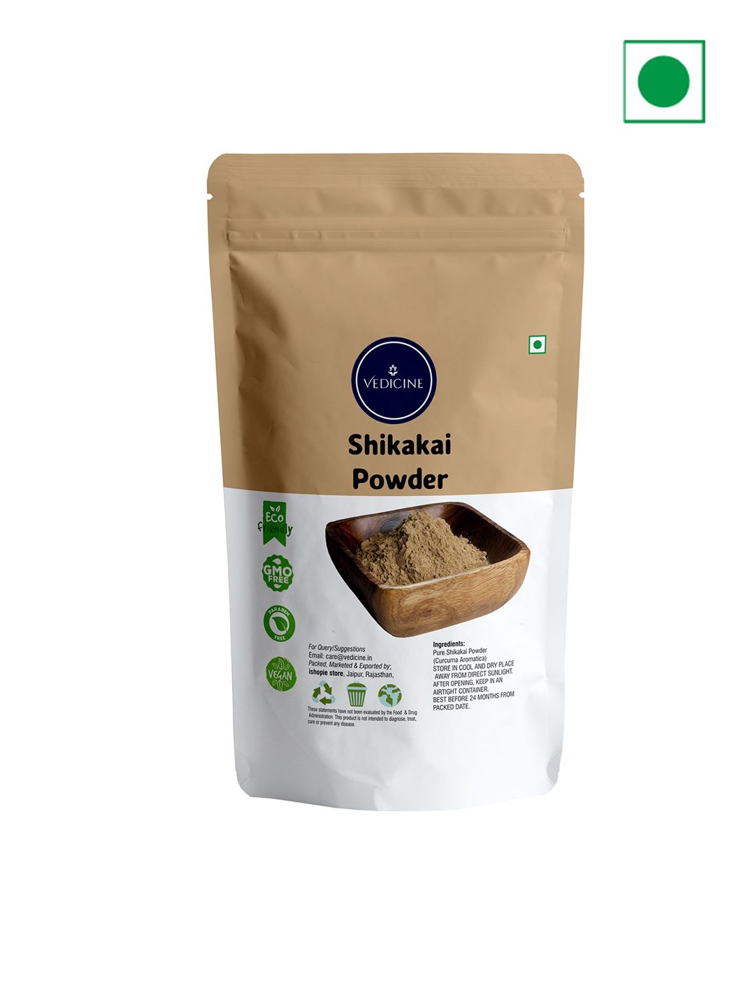 VEDICINE Shikakai Powder Hair Pack - 100 g