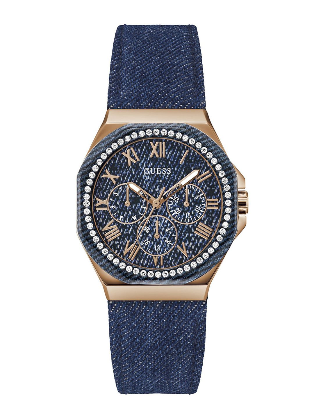 GUESS GUESS Octagonal 36mm Blue Dial Analog Women Watch - GW0753L5