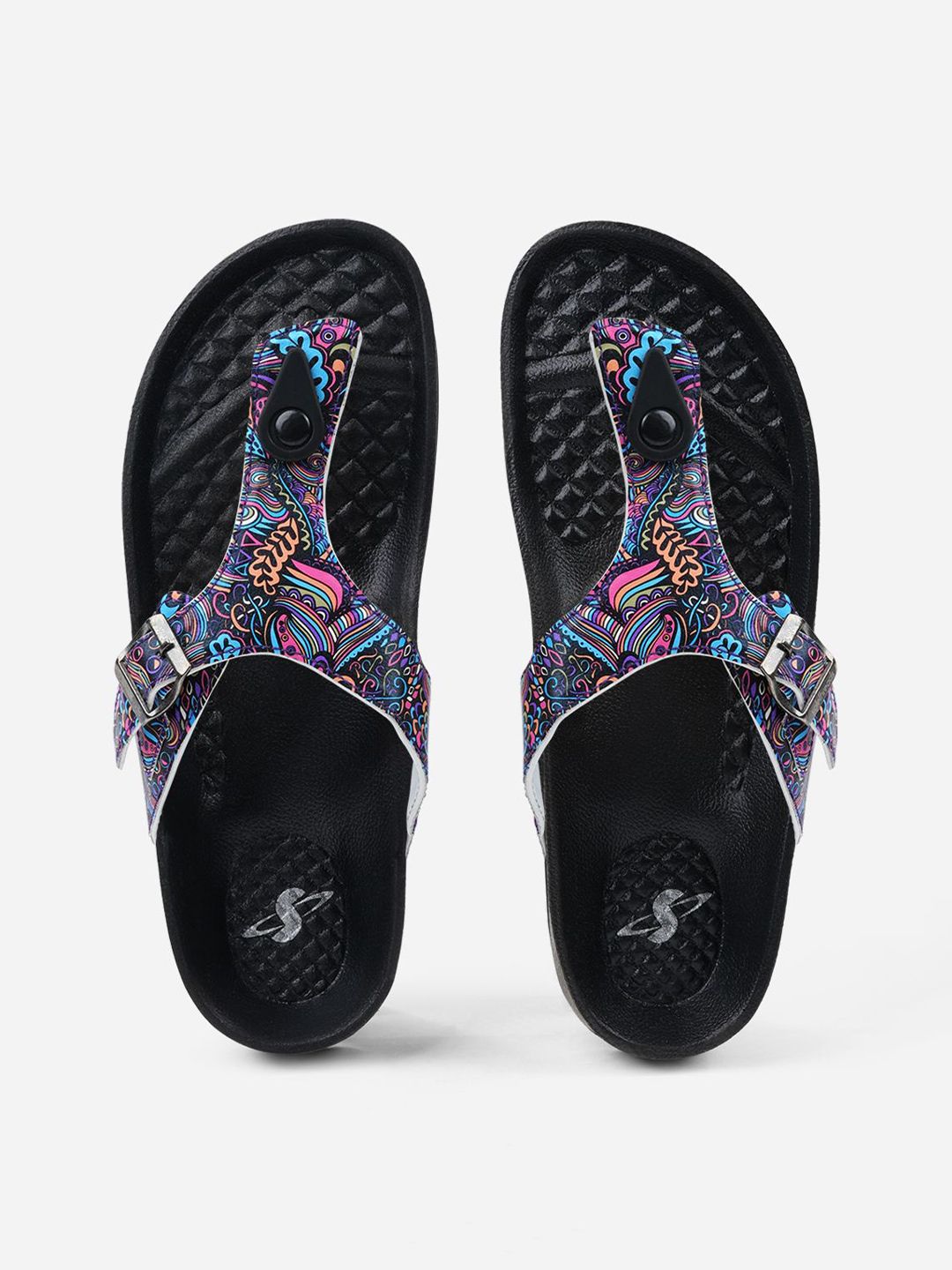 Solethreads Women Printed Thong Flip-Flops