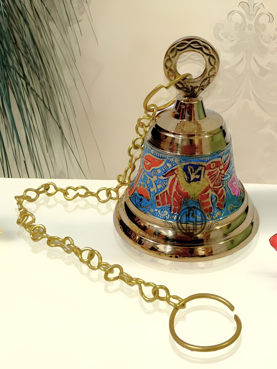 DSH Crafting Your Curiosity Brass Easy to Clean Navratri Pooja Bell