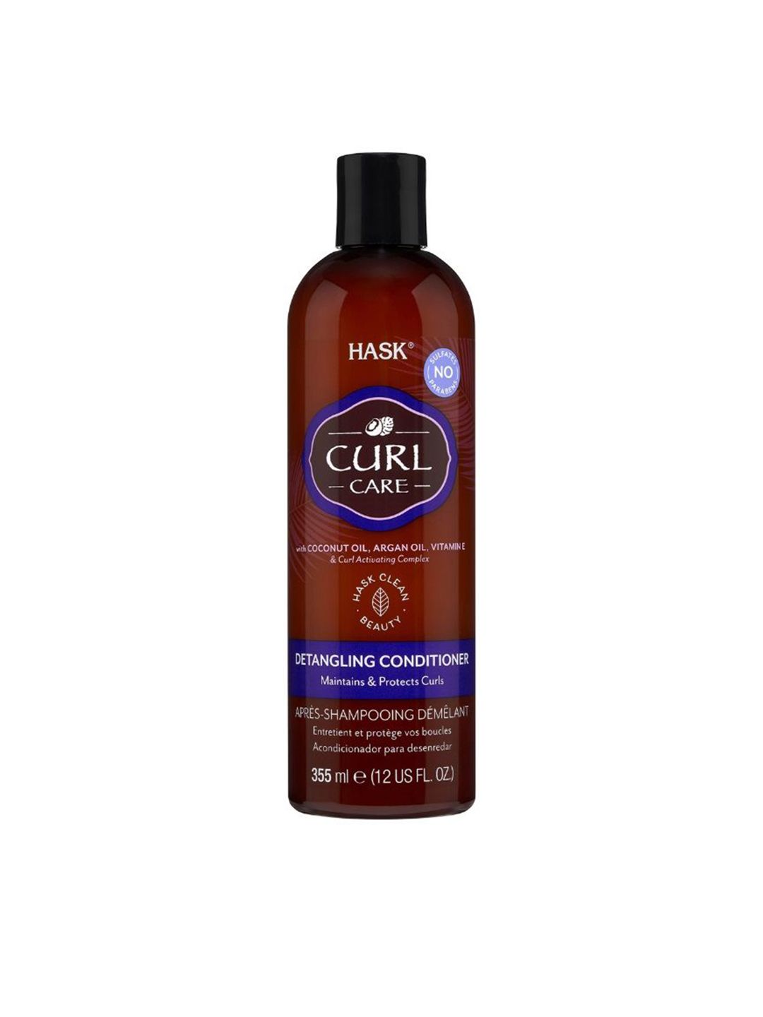 HASK Coconut & Argan Oil Curl Care Detangling Conditioner- 355ml