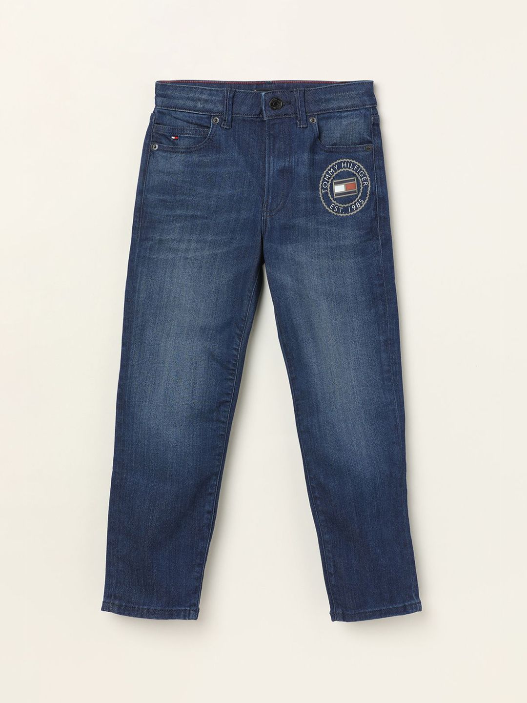 Tommy Hilfiger Boys Straight Fit Light Fade Jeans