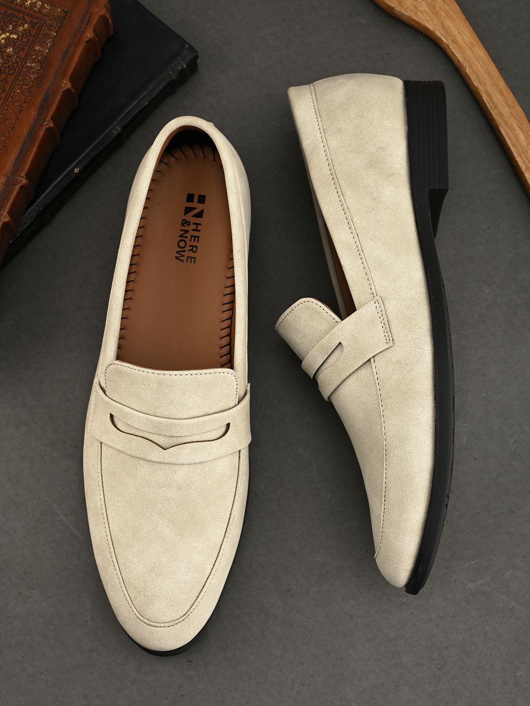 HERE&NOW Men Slip-On Formal Loafers