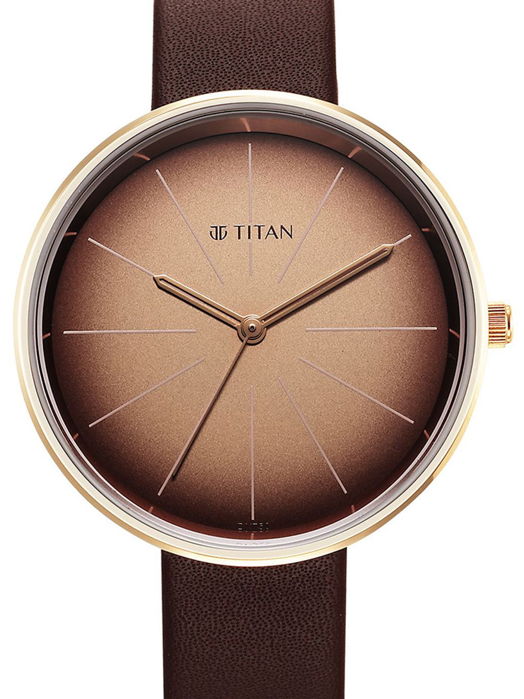 Stackables Quartz Analog With Gradient Brown Dial Watch For - 2718wl01f