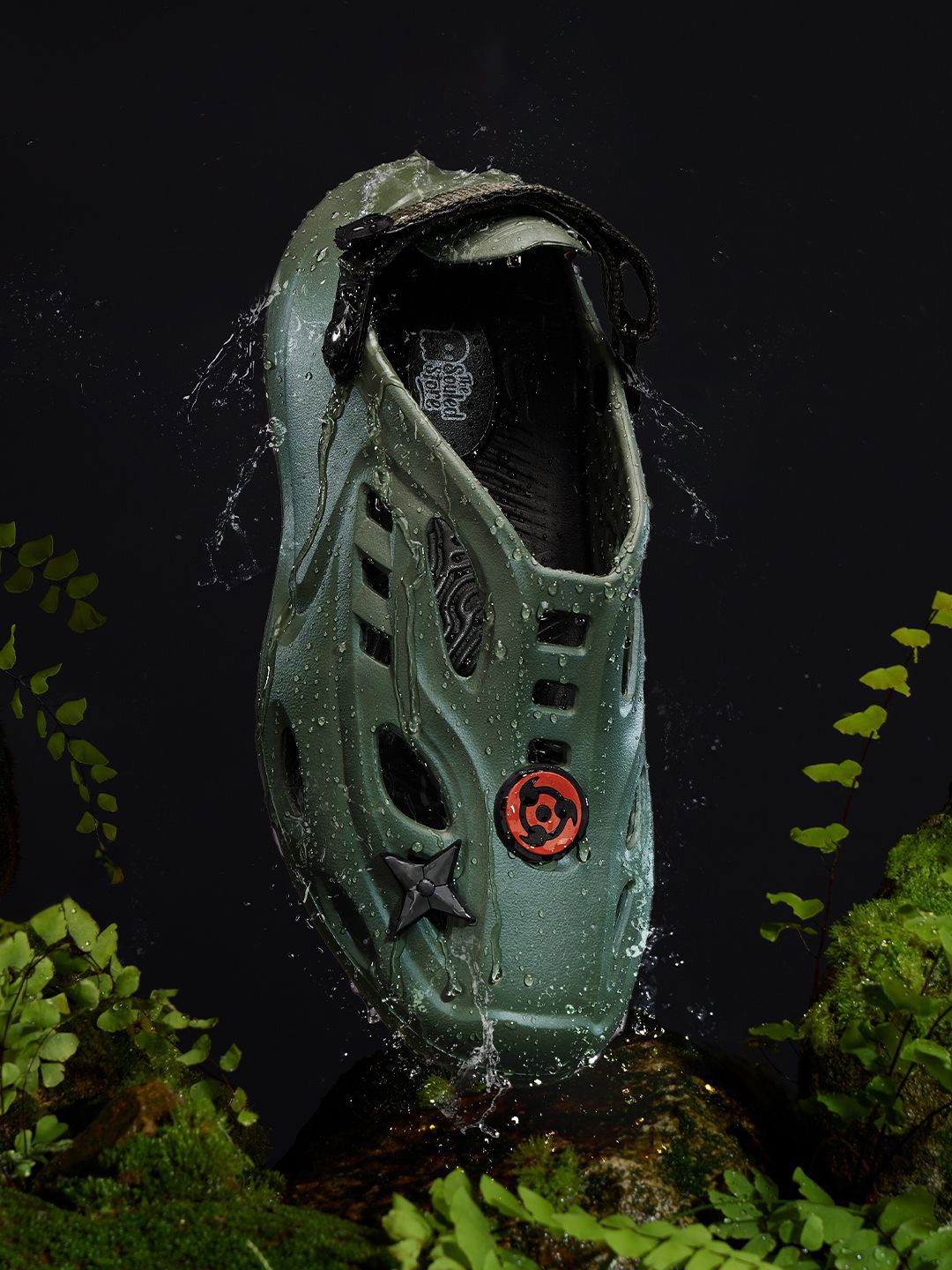 The Souled Store Men Naruto Printed Green EVA  Clogs