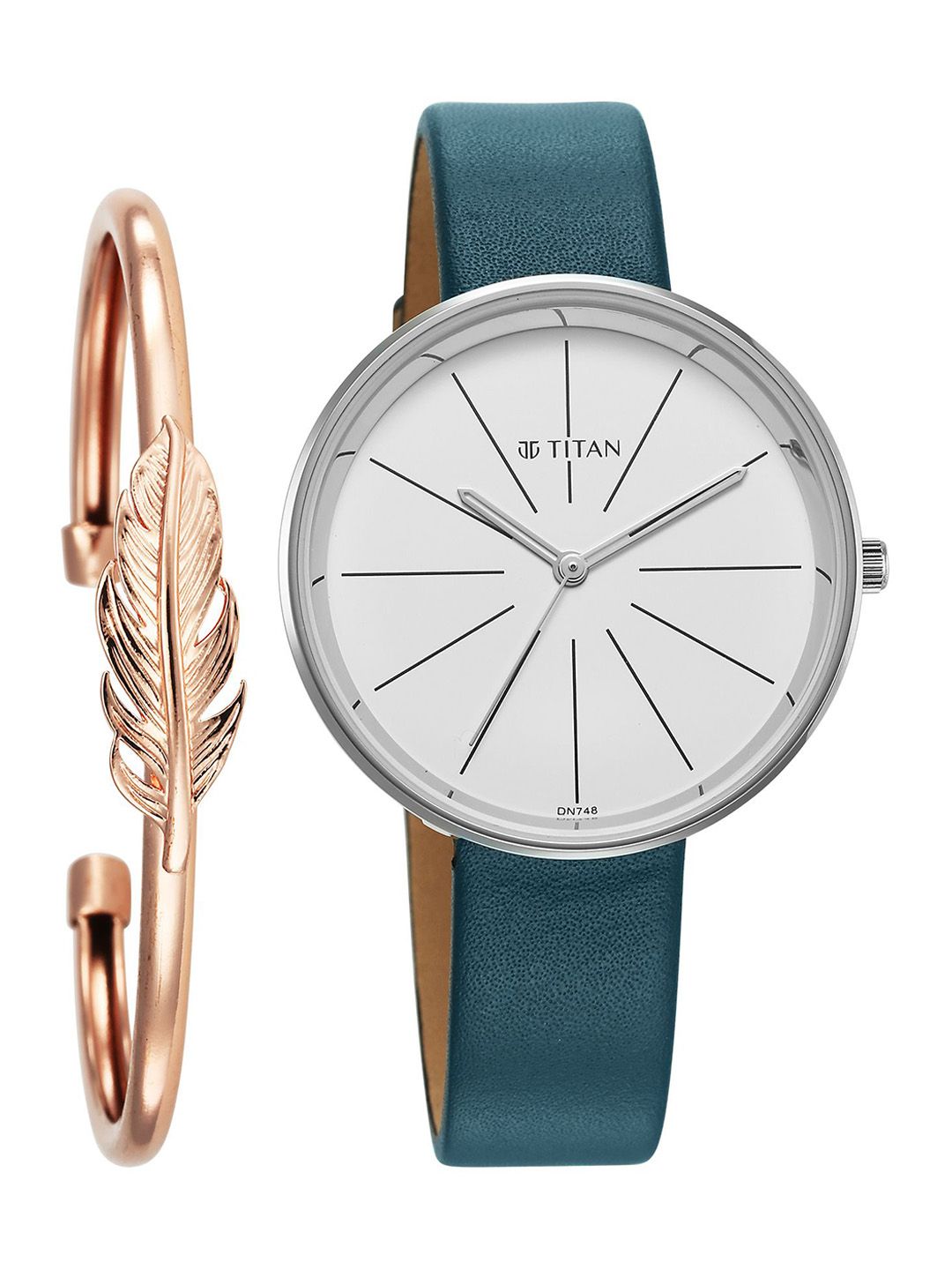 Stackables Quartz Analog With White Dial Watch For - 2718sl01f