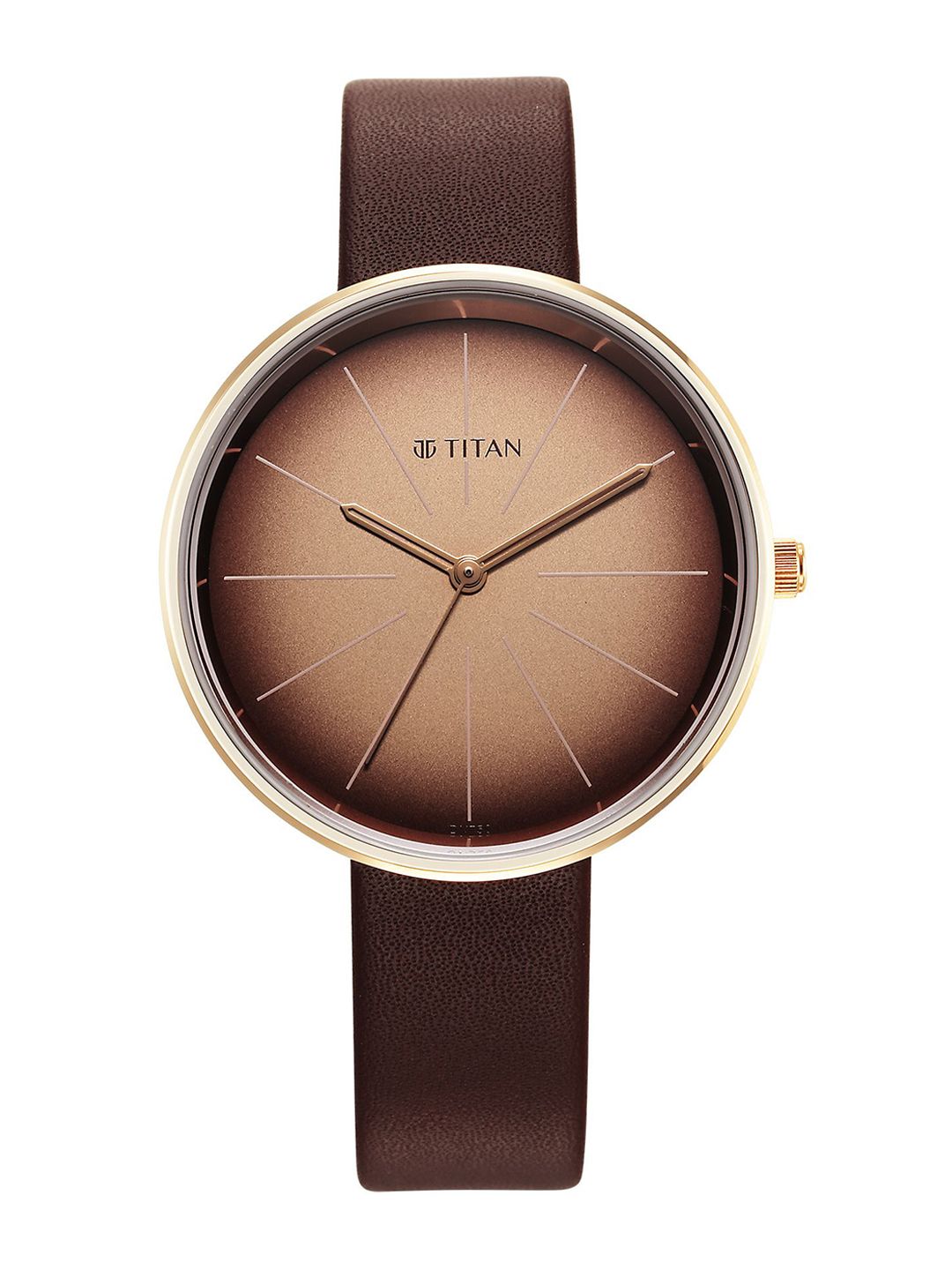 Stackables Quartz Analog With Gradient Brown Dial Watch For - 2718wl01f