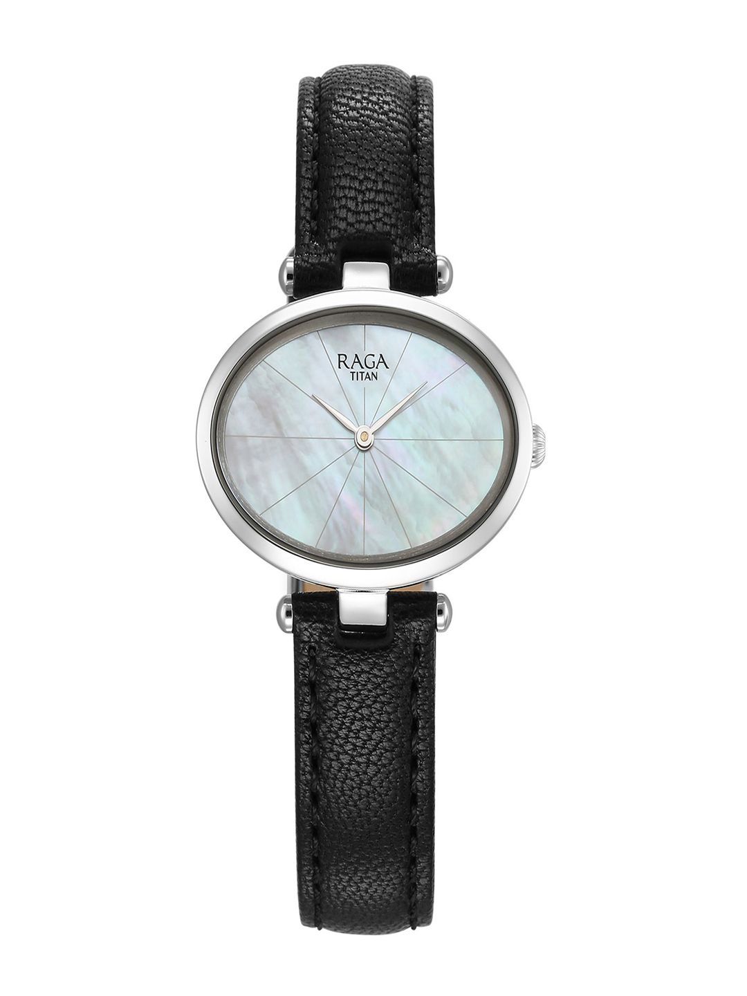 Dial & Leather Straps Analogue Watch 95294VL01