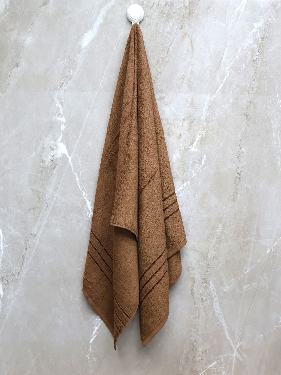 BOMBAY DYEING Brown 4 Pieces Cotton 400 GSM Towel Set