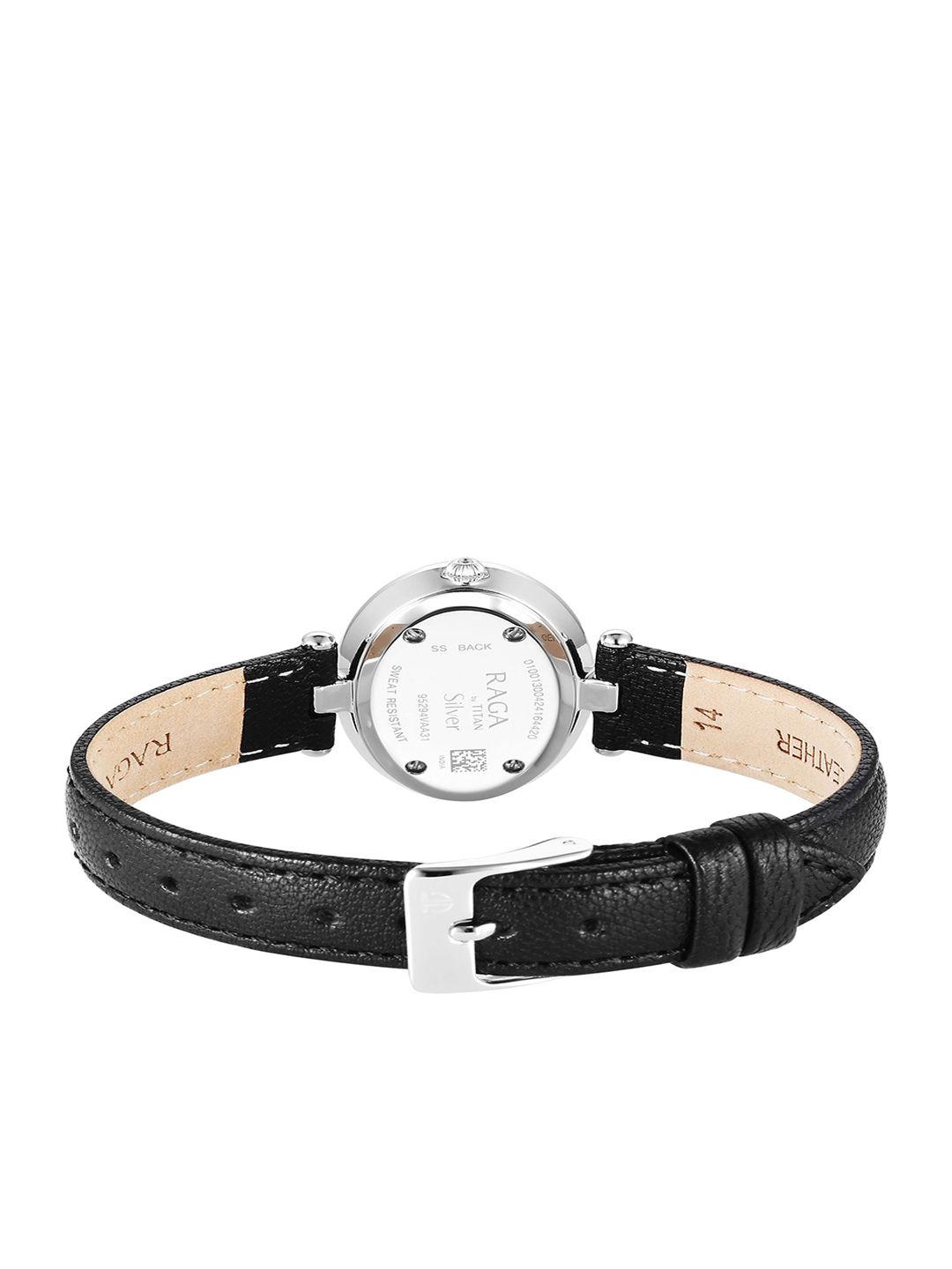 Dial & Leather Straps Analogue Watch 95294VL01