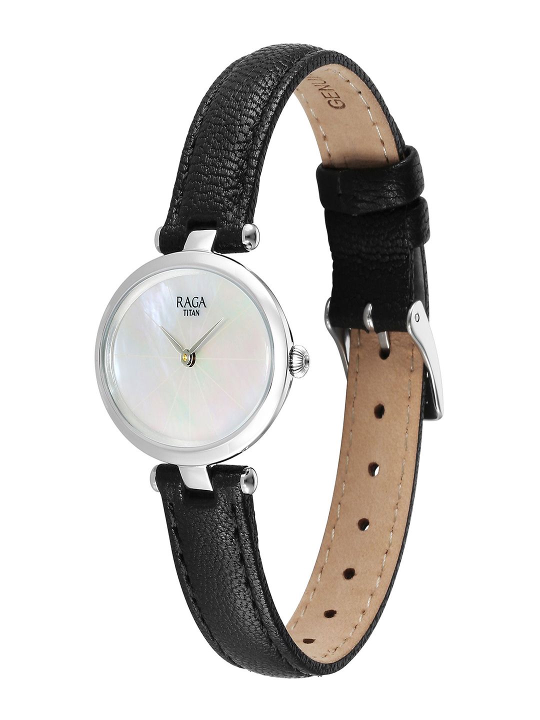 Dial & Leather Straps Analogue Watch 95294VL01