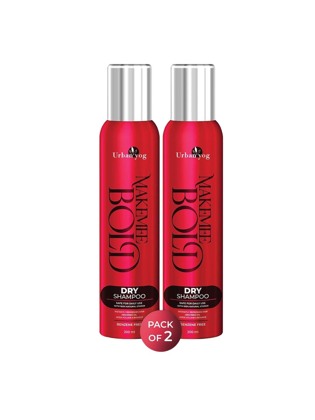 URBANYOG Set Of 2 Make Me Bold Dry Shampoo - 200ml Each