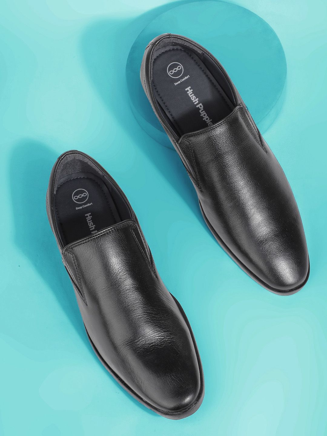 Hush Puppies Men Leather Formal Slip-Ons