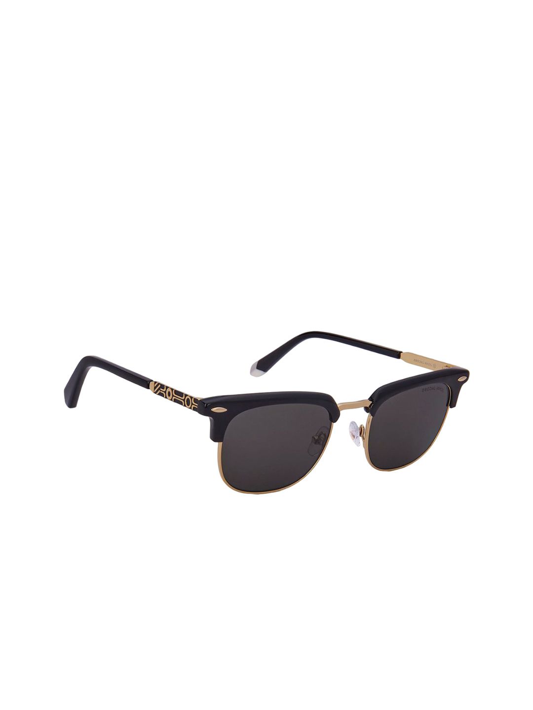 John Jacobs Unisex Browline Sunglasses with UV Protected Lens