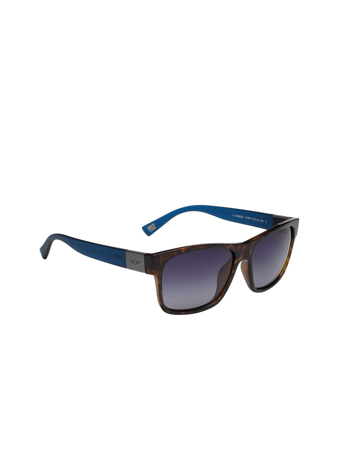 MINI Cooper Unisex Square Sunglasses with UV Protected Lens- M38002-079P BLU 57